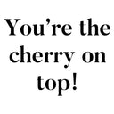 Modify - Suitcase with Personalised Panel (Cherries - Quote)
