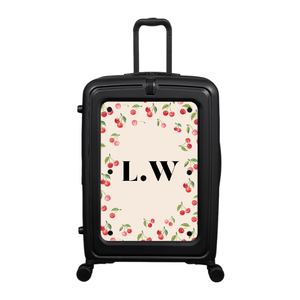 Modify - Suitcase with Personalised Panel (Cherries - Initials)