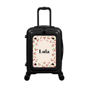 Modify - Suitcase with Personalised Panel (Cherries - Name)