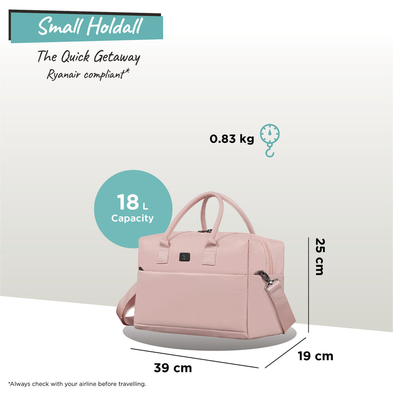 Outpaced - Small Holdall (Cameo Rose)