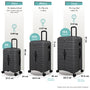 Jumbo Trunk - 3pc Set (Charcoal)