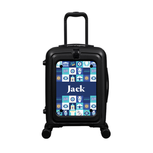 Modify - Suitcase with Personalised Panel (Greek Tiles - Name)