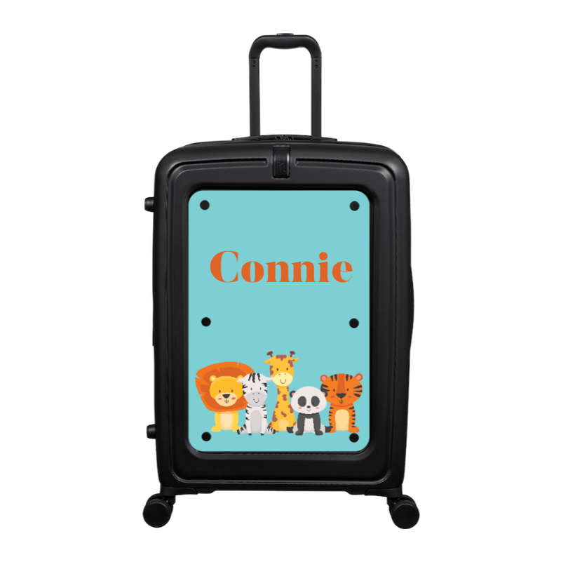Modify - Suitcase with Personalised Panel (Kids Zoo Animals - Name)