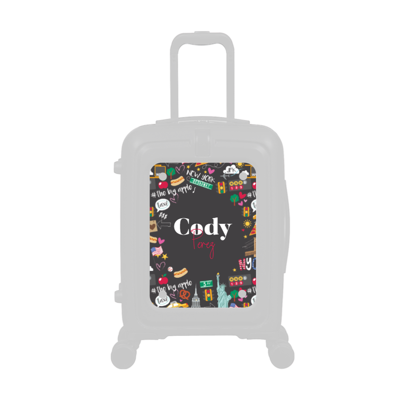 Modify - Personalised Panel (New York Border - Double Name)