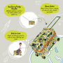 Trunkryder - Kids Ride-On Suitcase (Jungle Animals)