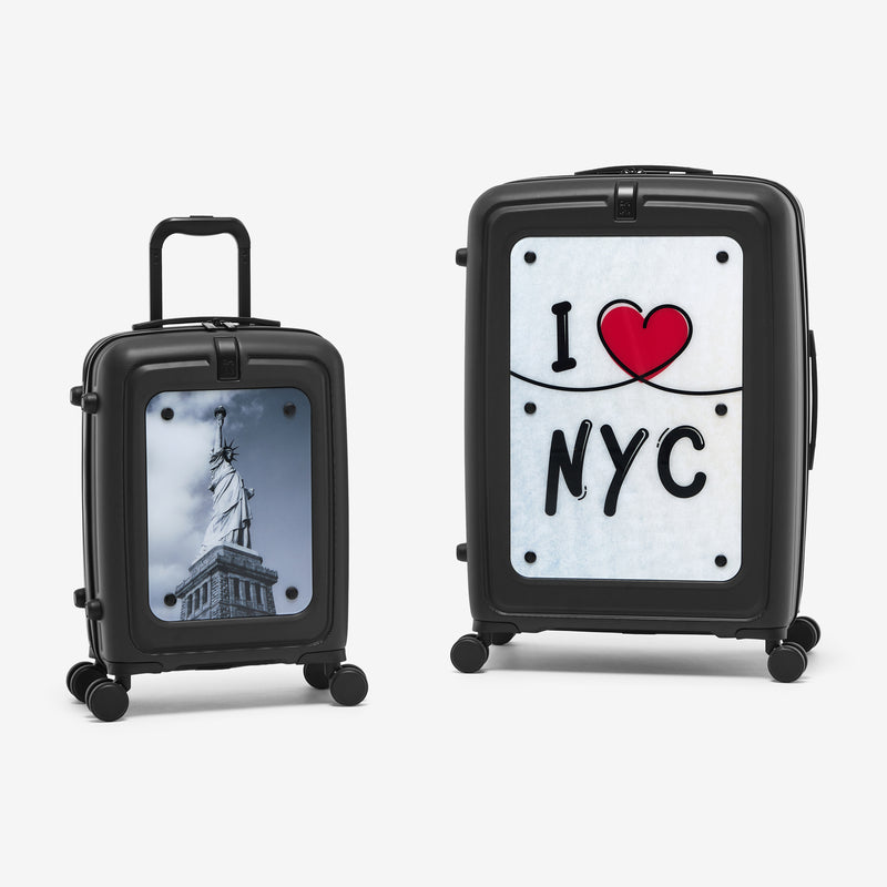 Modify - Suitcase with Personalised Panel (Geometric Strip - Initials)