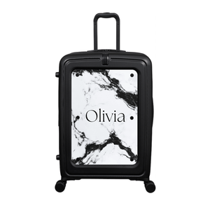 Modify - Suitcase with Personalised Panel (Mono Marble - Name)