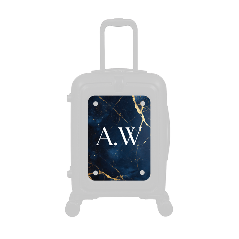Modify - Personalised Panel (Navy Gold Marble - Initials)