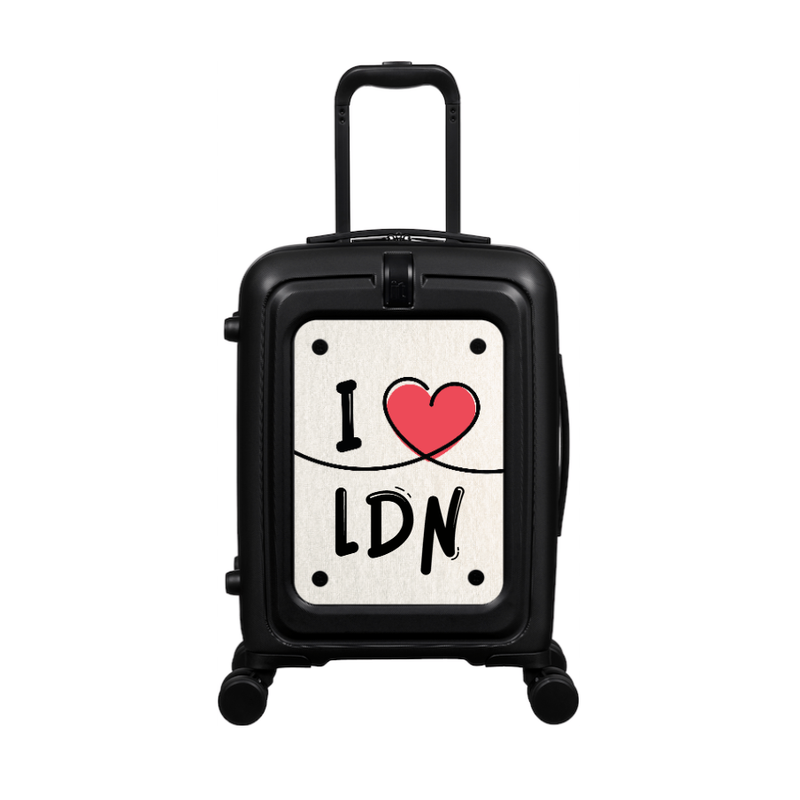 Modify - Suitcase with Personalised Panel (I Heart - Initials)