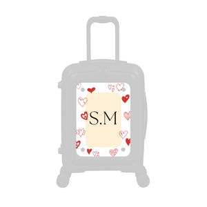 Modify - Personalised Panel (Hearts Border - Initials)