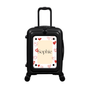 Modify - Suitcase with Personalised Panel (Hearts Border - Name)