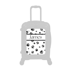 Modify - Personalised Panel (Paw Prints Stripe - Name)