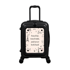 Modify - Suitcase with Personalised Panel (Paris Border - Quote)