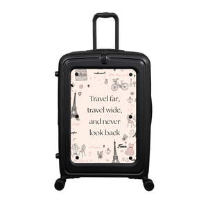 Modify - Suitcase with Personalised Panel (Paris Border - Quote)