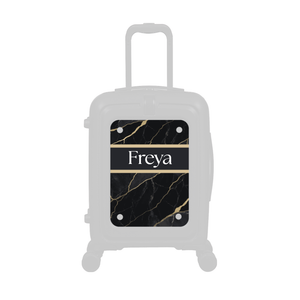 Modify - Personalised Panel (Golden Black Marble Stripe - Name)