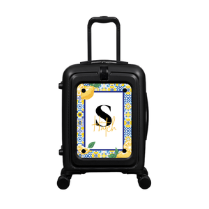 Modify - Suitcase with Personalised Panel (Italian Lemons - Letter & Name)