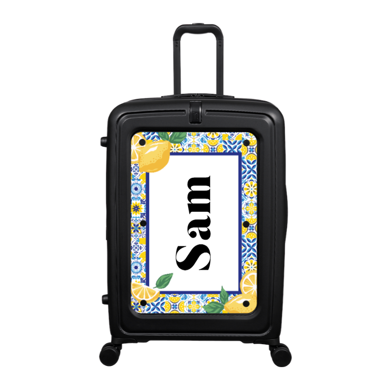 Modify - Suitcase with Personalised Panel (Italian Lemons - Side Name)