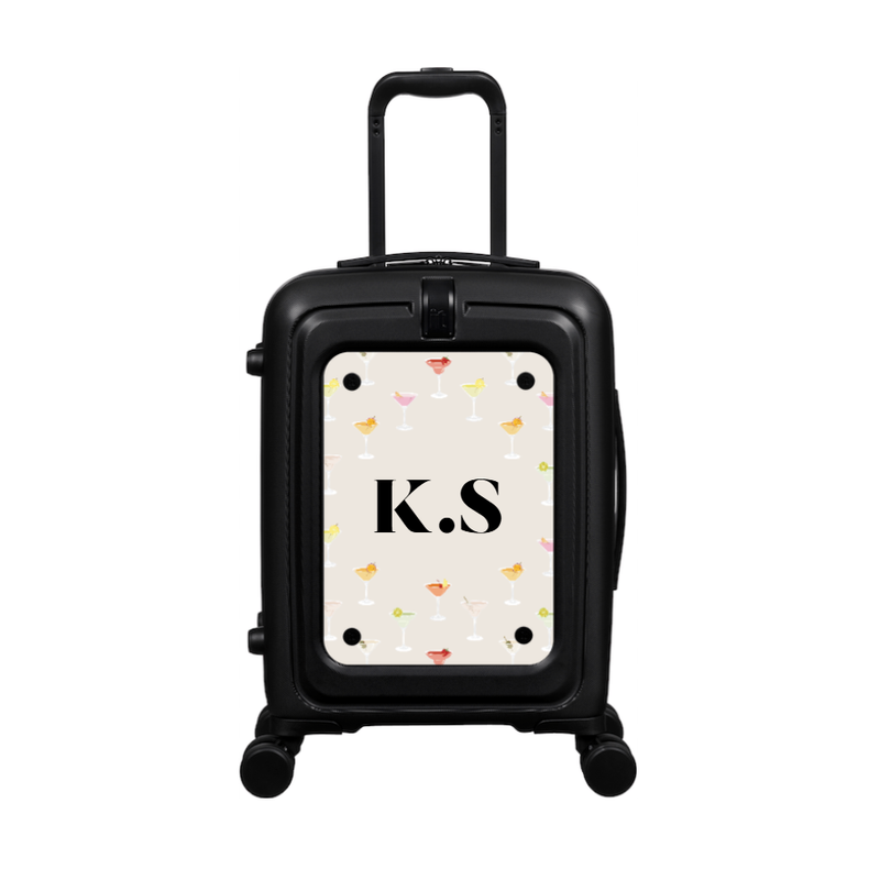 Modify - Suitcase with Personalised Panel (Cocktail Mix - Initials)