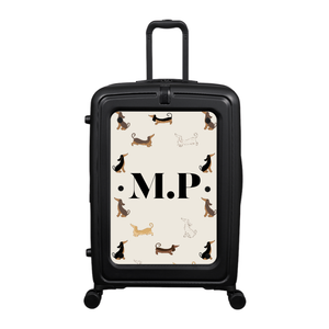 Modify - Suitcase with Personalised Panel (Daxie Border - Initials)