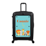 Modify - Suitcase with Personalised Panel (Kids Zoo Animals - Double Name)