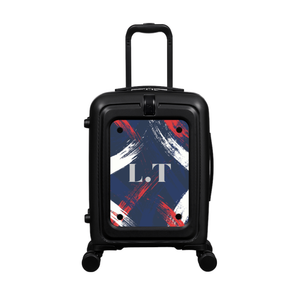 Modify - Suitcase with Personalised Panel (Brush Strokes - Initials)